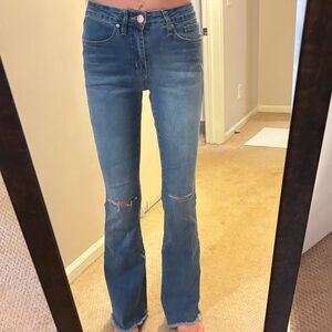 YMY stretch flare jeans never worn size 1/26